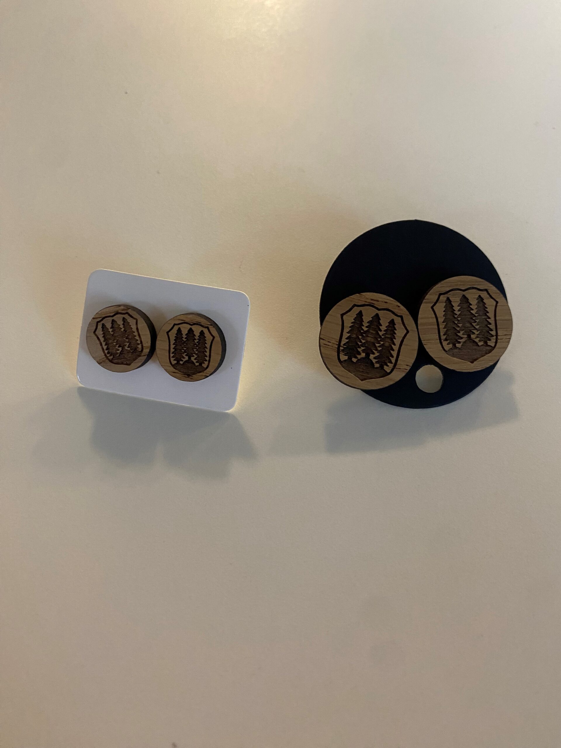 Holz-Ohrringe (groß und klein) 